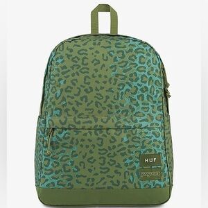Green Cheetah HUF x JanSport backpack